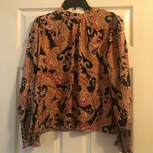 Paisley printed blouse